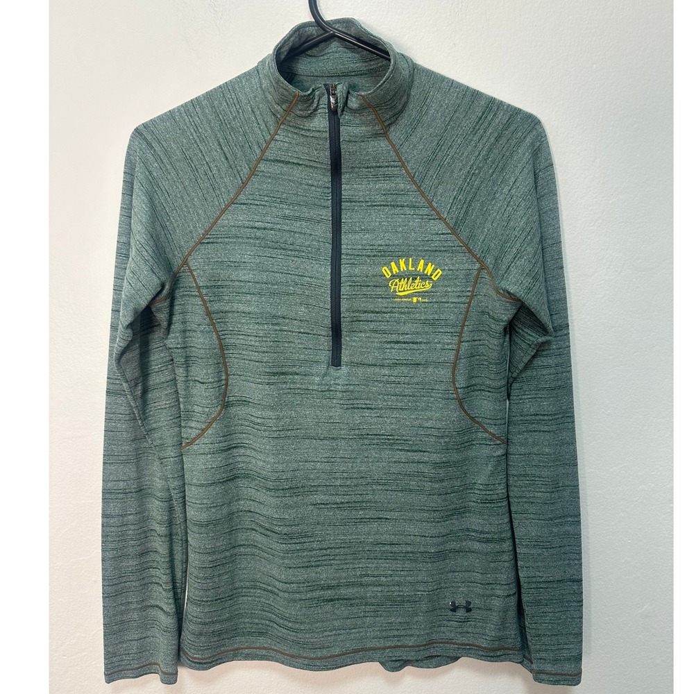 Under Armour Oakland Athletics Womens Size S Green‎ Pullover Athletic Top